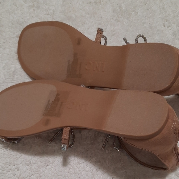 INC International Concepts Rhinestone Bow Sandals - Picture 6 of 8